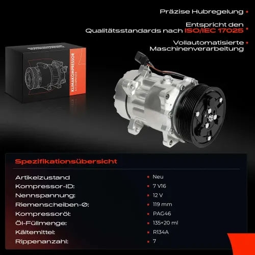 Kompressor, Klimaanlage Frankberg 5481FB0027872 Bild Kompressor, Klimaanlage Frankberg 5481FB0027872