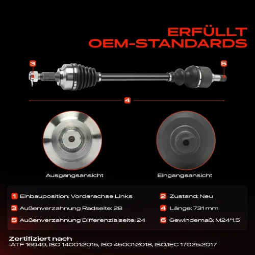 Antriebswelle Vorderachse links Frankberg 5481FB0027891 Bild Antriebswelle Vorderachse links Frankberg 5481FB0027891