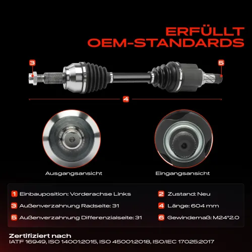 Antriebswelle Vorderachse links Frankberg 5481FB0027893 Bild Antriebswelle Vorderachse links Frankberg 5481FB0027893