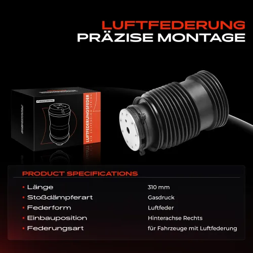 Luftfeder, Fahrwerk Hinterachse rechts Frankberg 5481FB0027986 Bild Luftfeder, Fahrwerk Hinterachse rechts Frankberg 5481FB0027986