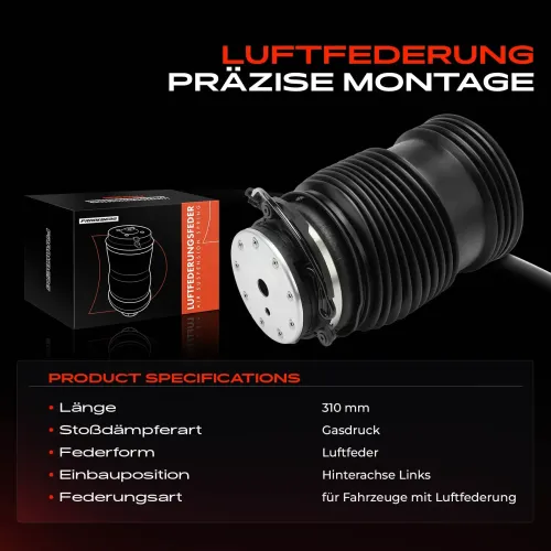 Luftfeder, Fahrwerk Hinterachse links Frankberg 5481FB0027989 Bild Luftfeder, Fahrwerk Hinterachse links Frankberg 5481FB0027989