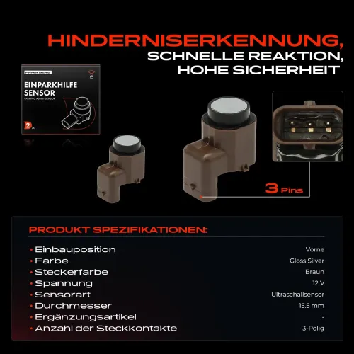 Sensor, Raddrehzahl 12 V Vorderachse links Frankberg 5481FB0000812 Bild Sensor, Raddrehzahl 12 V Vorderachse links Frankberg 5481FB0000812