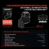 Sensor, Raddrehzahl 12 V Hinterachse beidseitig Frankberg 5481FB0000887