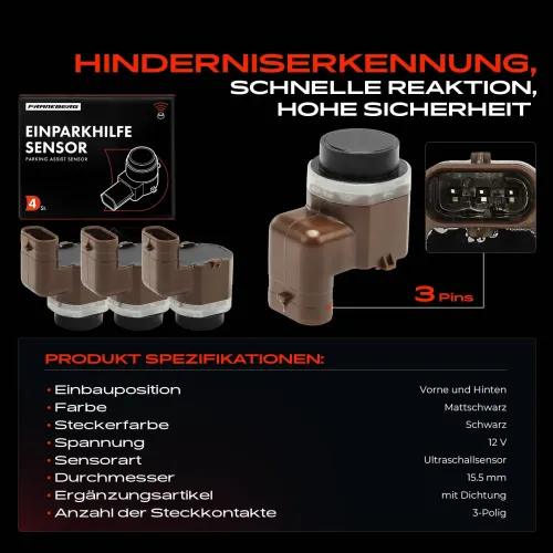 Sensor, Raddrehzahl Hinterachse links Frankberg 5481FB0000890 Bild Sensor, Raddrehzahl Hinterachse links Frankberg 5481FB0000890