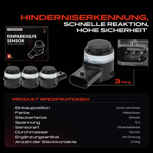Sensor, Raddrehzahl Hinterachse rechts Frankberg 5481FB0000898 Bild Sensor, Raddrehzahl Hinterachse rechts Frankberg 5481FB0000898