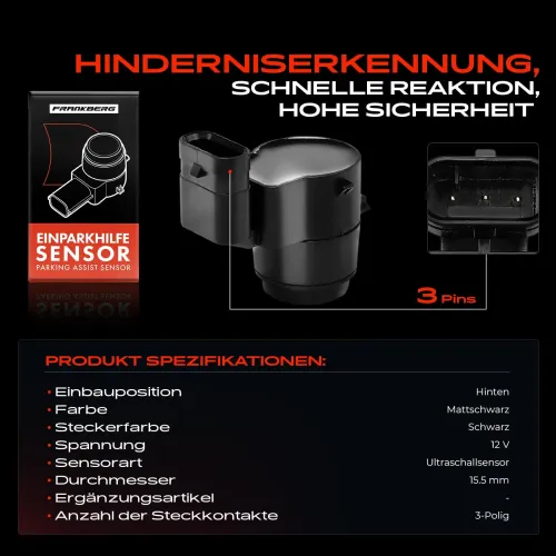 Sensor, Raddrehzahl Hinterachse rechts Frankberg 5481FB0000898 Bild Sensor, Raddrehzahl Hinterachse rechts Frankberg 5481FB0000898