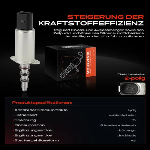 Steuerventil, Nockenwellenverstellung 12 V Frankberg 5481FB0028695 Bild Steuerventil, Nockenwellenverstellung 12 V Frankberg 5481FB0028695