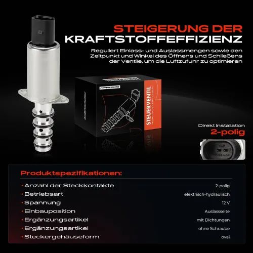 Steuerventil, Nockenwellenverstellung 12 V Auslassseite Frankberg 5481FB0028697 Bild Steuerventil, Nockenwellenverstellung 12 V Auslassseite Frankberg 5481FB0028697
