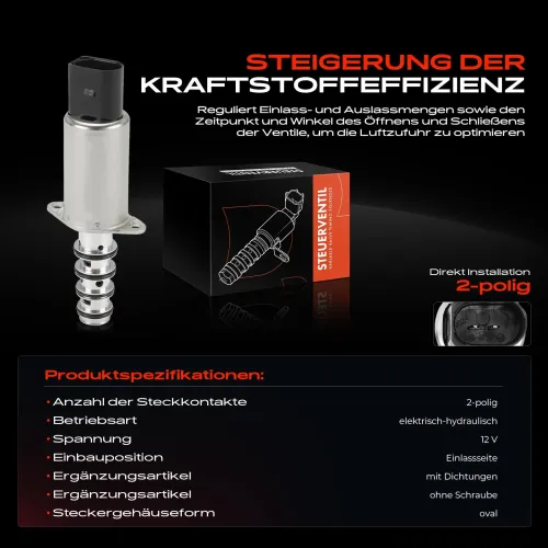 Steuerventil, Nockenwellenverstellung 12 V Einlassseite Frankberg 5481FB0028698 Bild Steuerventil, Nockenwellenverstellung 12 V Einlassseite Frankberg 5481FB0028698