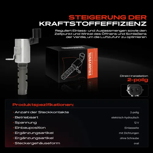 Steuerventil, Nockenwellenverstellung 12 V Einlassseite Frankberg 5481FB0028705 Bild Steuerventil, Nockenwellenverstellung 12 V Einlassseite Frankberg 5481FB0028705