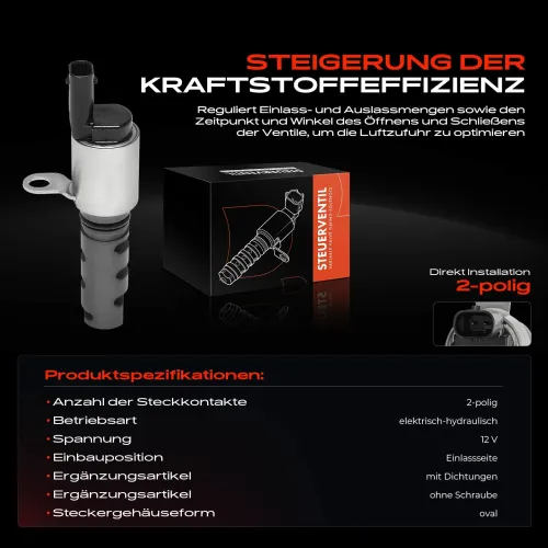 Steuerventil, Nockenwellenverstellung 12 V Einlassseite Frankberg 5481FB0028716 Bild Steuerventil, Nockenwellenverstellung 12 V Einlassseite Frankberg 5481FB0028716