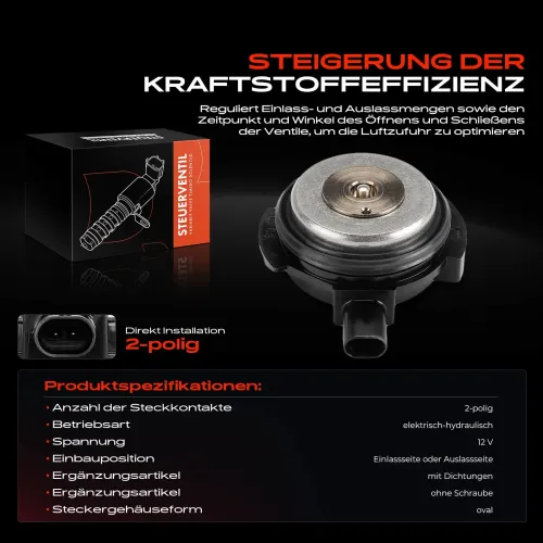 Steuerventil, Nockenwellenverstellung 12 V Frankberg 5481FB0028720 Bild Steuerventil, Nockenwellenverstellung 12 V Frankberg 5481FB0028720