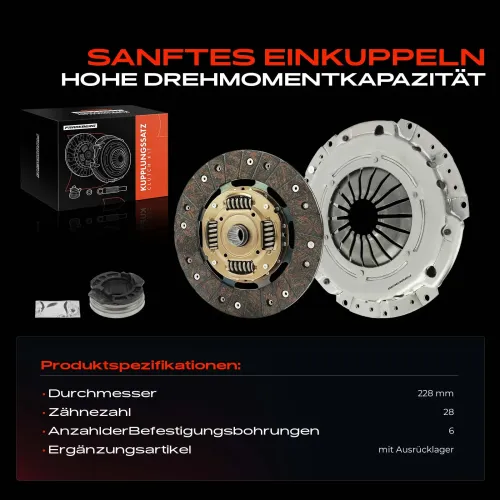 Kupplungssatz Frankberg 5481FB0028822 Bild Kupplungssatz Frankberg 5481FB0028822