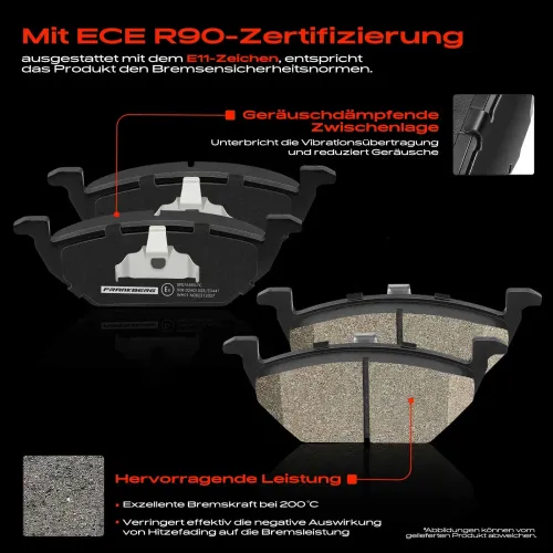 Bremsensatz, Scheibenbremse Vorderachse Frankberg 5481FB0028902 Bild Bremsensatz, Scheibenbremse Vorderachse Frankberg 5481FB0028902