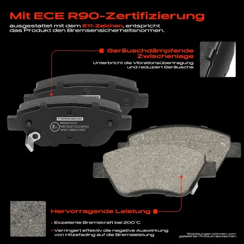 Bremsensatz, Scheibenbremse Vorderachse Frankberg 5481FB0028903 Bild Bremsensatz, Scheibenbremse Vorderachse Frankberg 5481FB0028903