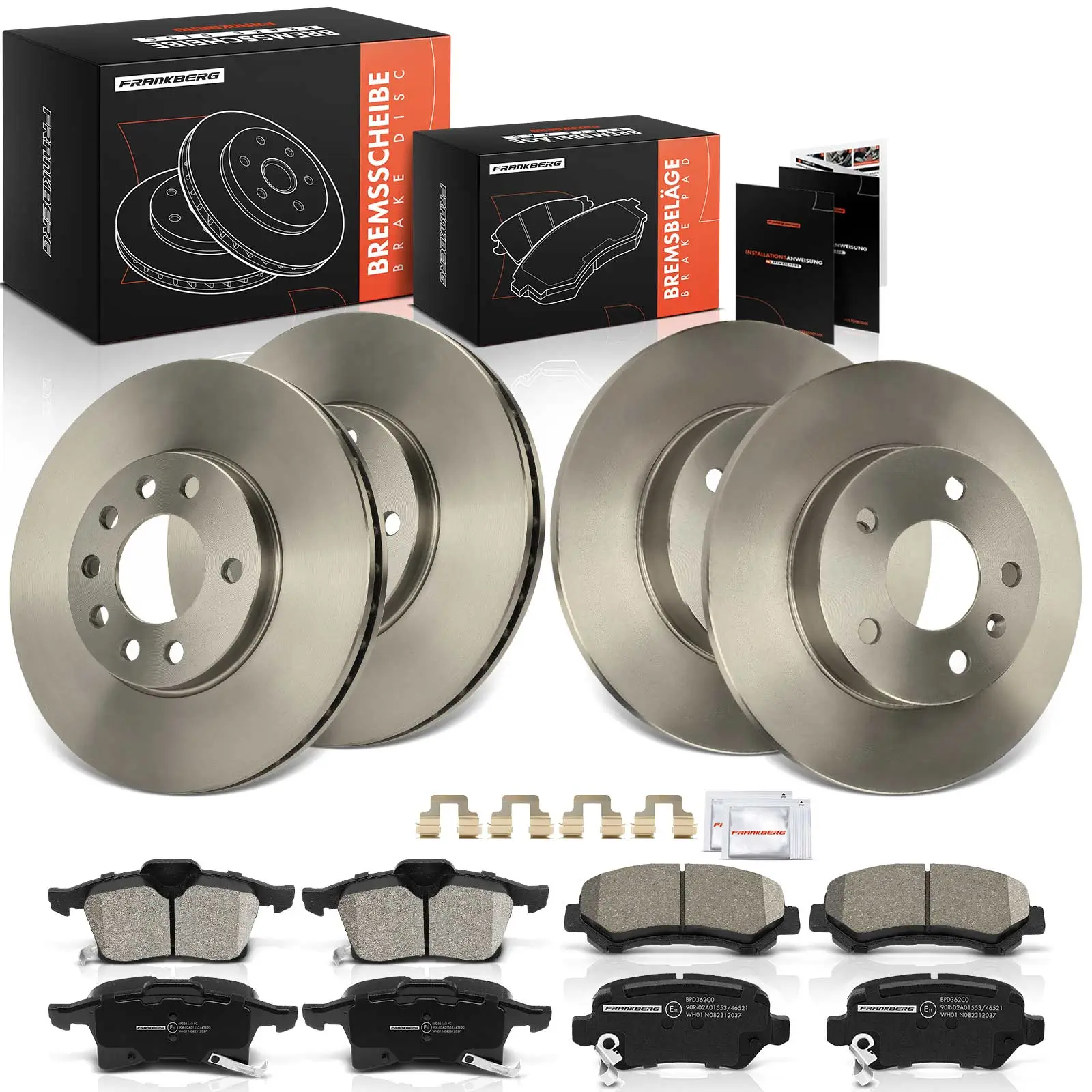 Bremsensatz, Scheibenbremse Vorderachse Hinterachse Frankberg 5481FB0028914