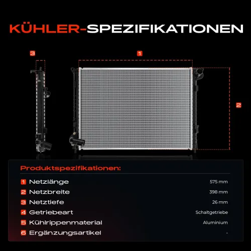 Kühler, Motorkühlung Frankberg 5481FB0028926 Bild Kühler, Motorkühlung Frankberg 5481FB0028926