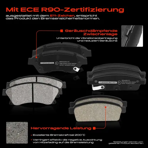 Bremsensatz, Scheibenbremse Vorderachse Hinterachse Frankberg 5481FB0028934 Bild Bremsensatz, Scheibenbremse Vorderachse Hinterachse Frankberg 5481FB0028934