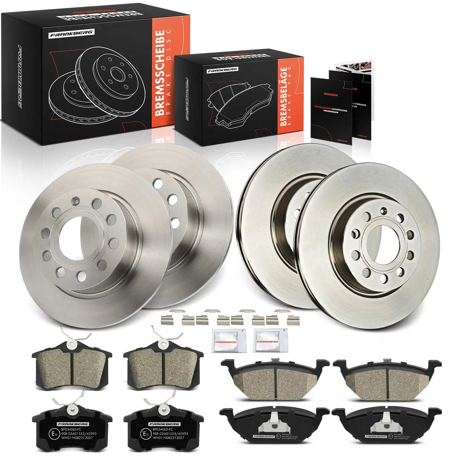 Bremsensatz, Scheibenbremse Vorderachse Hinterachse Frankberg 5481FB0028938