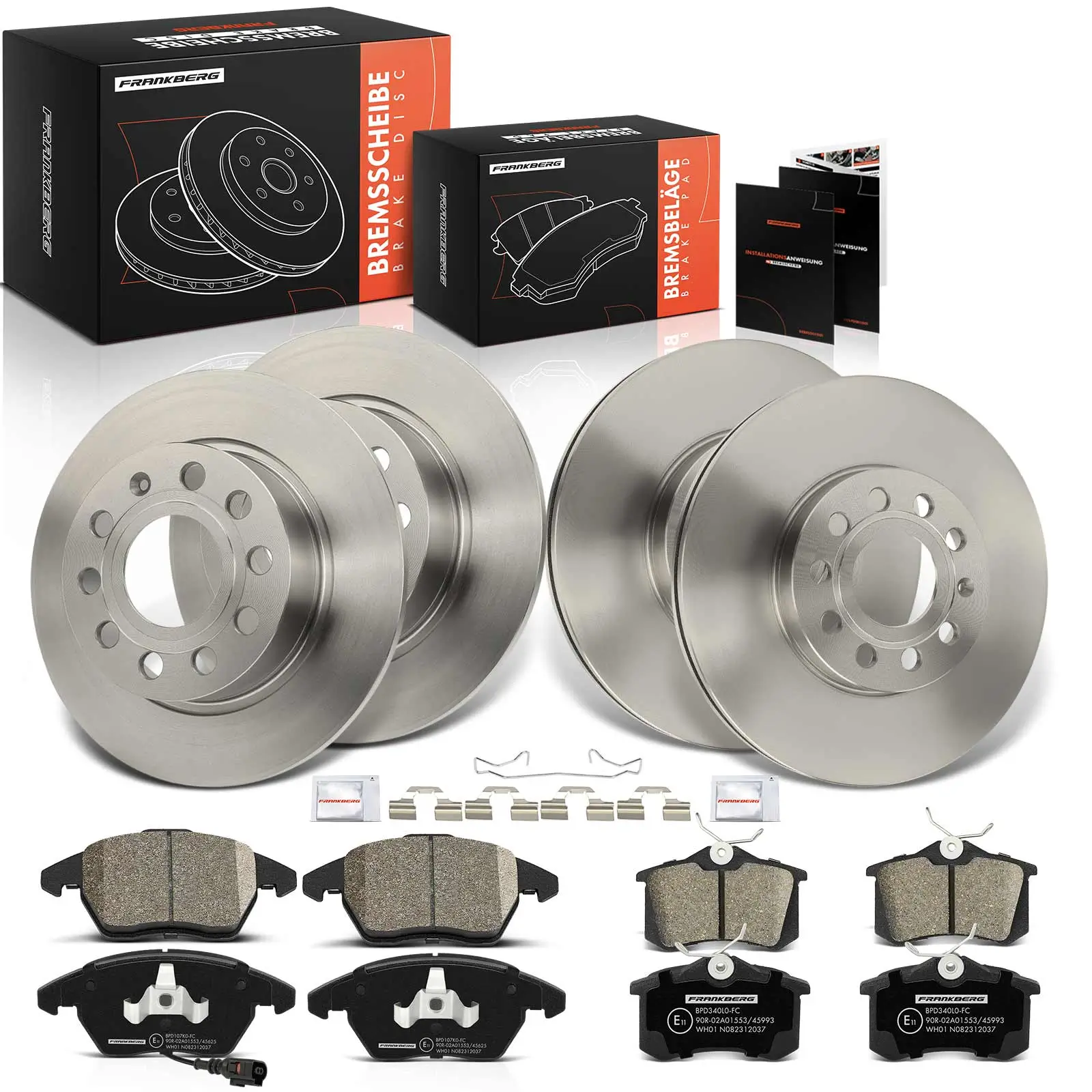 Bremsensatz, Scheibenbremse Vorderachse Hinterachse Frankberg 5481FB0028961