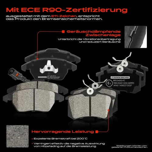 Bremsensatz, Scheibenbremse Vorderachse Hinterachse Frankberg 5481FB0028961 Bild Bremsensatz, Scheibenbremse Vorderachse Hinterachse Frankberg 5481FB0028961