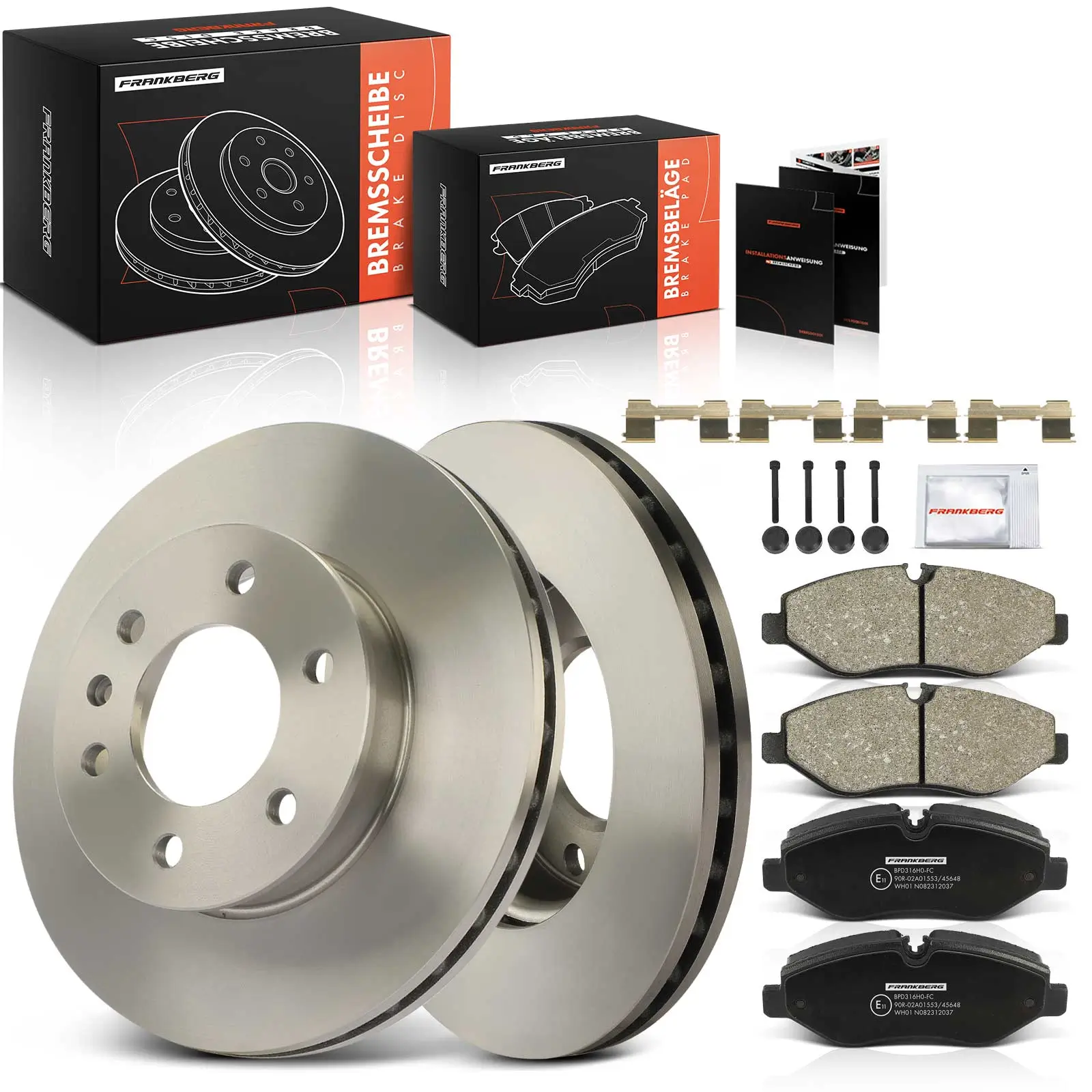 Bremsensatz, Scheibenbremse Vorderachse Frankberg 5481FB0029005