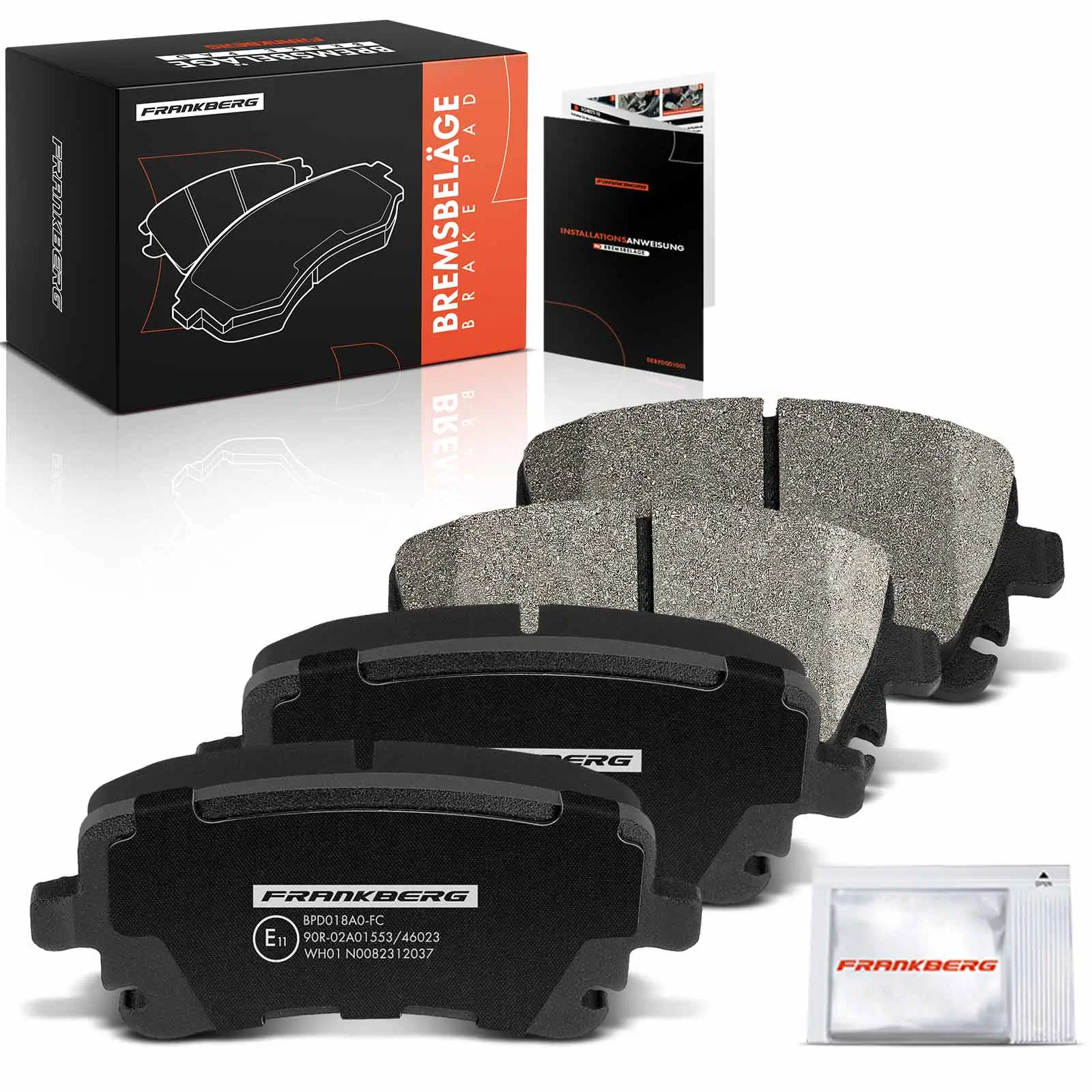 Bremsbelagsatz, Scheibenbremse Hinterachse beidseitig Frankberg 5481FB0029047