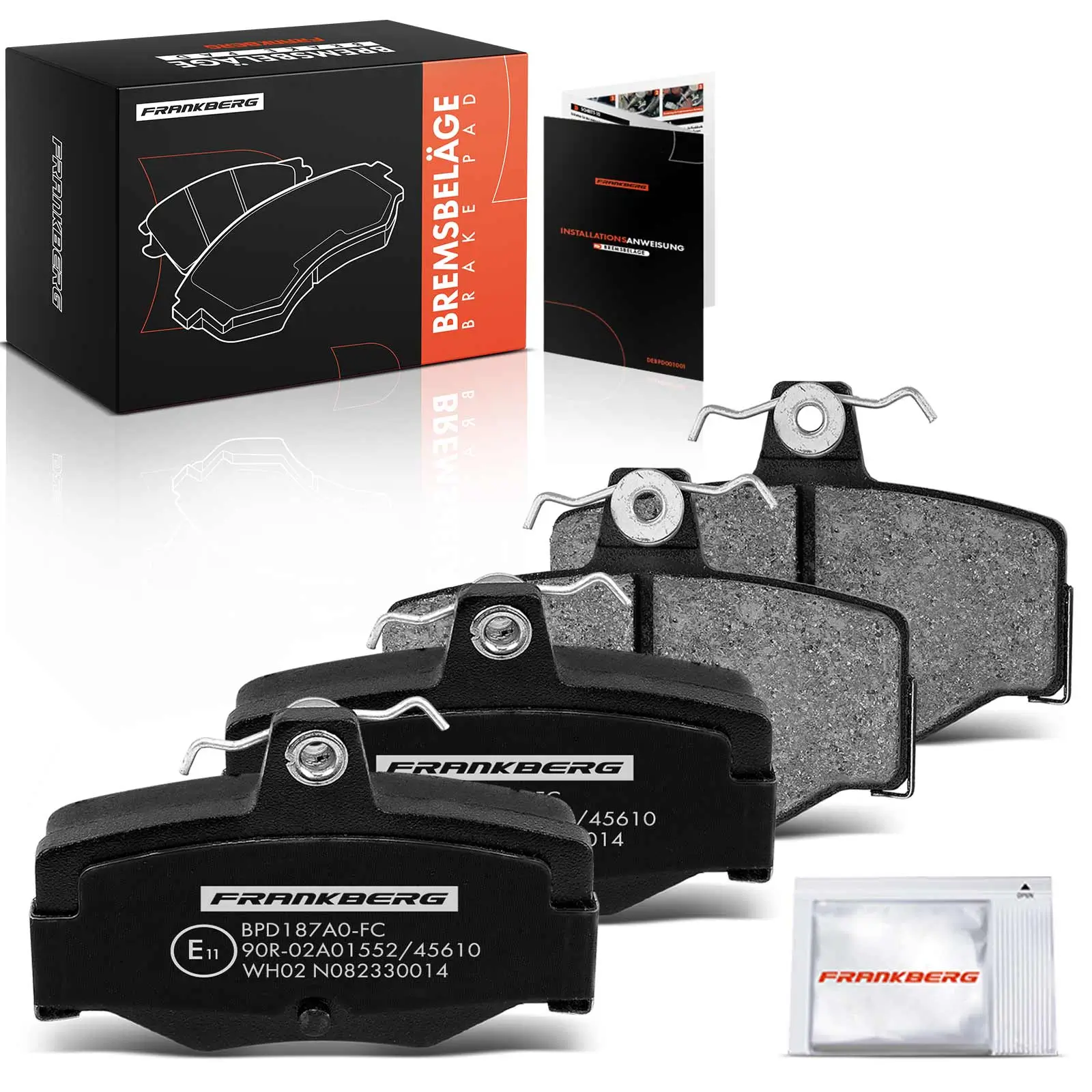 Bremsbelagsatz, Scheibenbremse Hinterachse beidseitig Frankberg 5481FB0029052