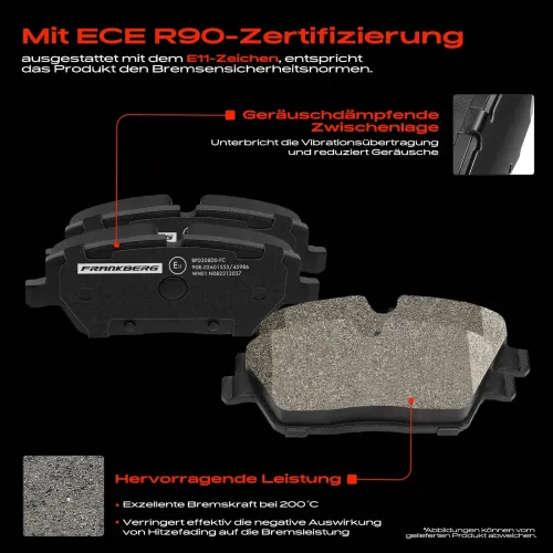 Bremsensatz, Scheibenbremse Vorderachse Frankberg 5481FB0029063 Bild Bremsensatz, Scheibenbremse Vorderachse Frankberg 5481FB0029063