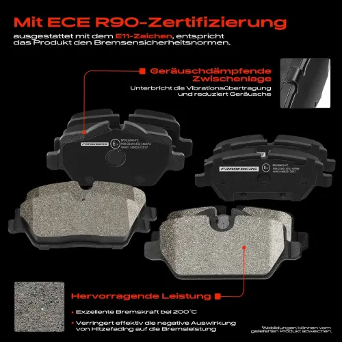 Bremsensatz, Scheibenbremse Vorderachse Hinterachse Frankberg 5481FB0029064 Bild Bremsensatz, Scheibenbremse Vorderachse Hinterachse Frankberg 5481FB0029064