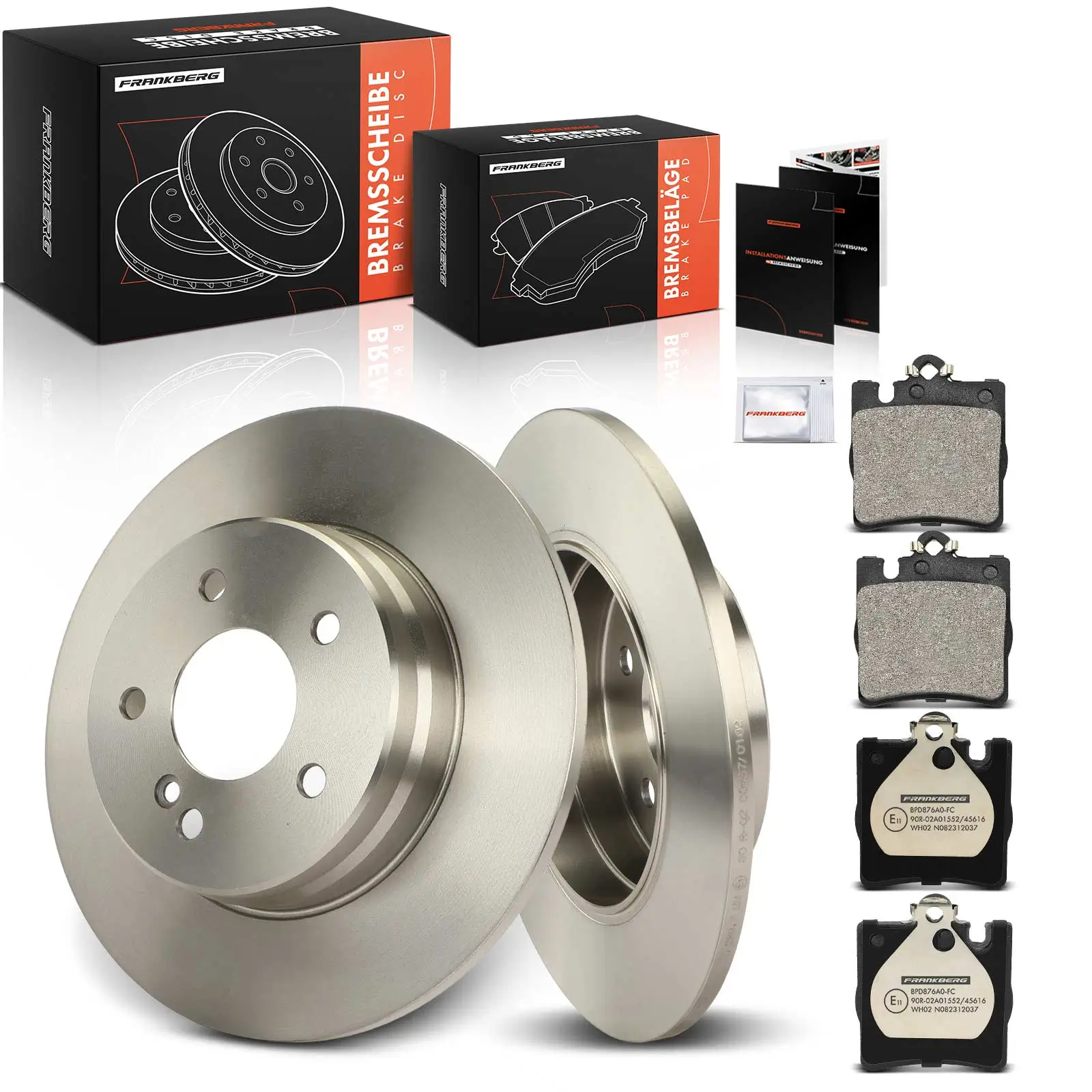 Bremsensatz, Scheibenbremse Hinterachse Frankberg 5481FB0029068