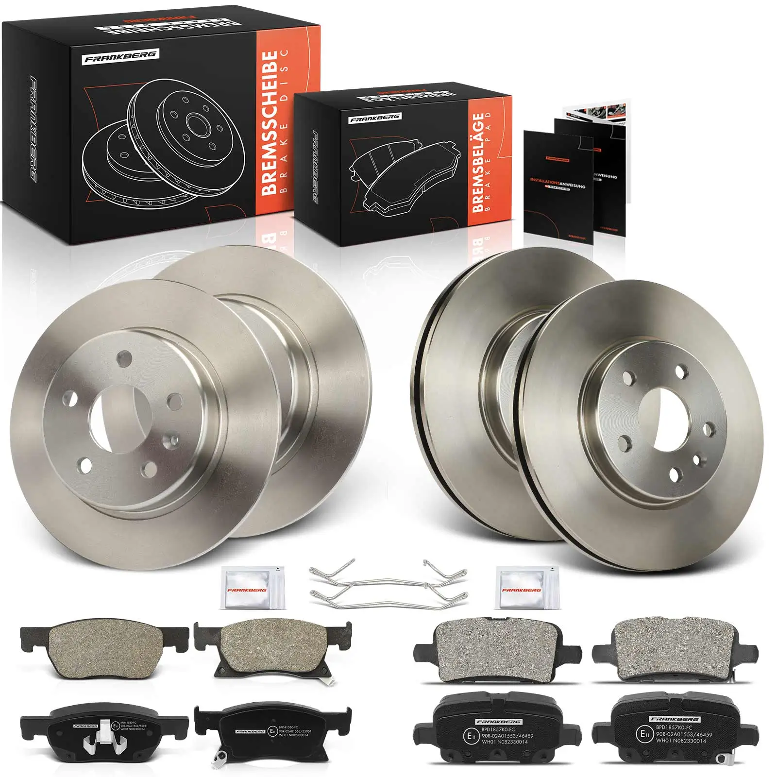 Bremsensatz, Scheibenbremse Vorderachse Hinterachse Frankberg 5481FB0029070