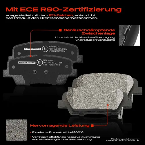 Bremsensatz, Scheibenbremse Vorderachse Frankberg 5481FB0029071 Bild Bremsensatz, Scheibenbremse Vorderachse Frankberg 5481FB0029071