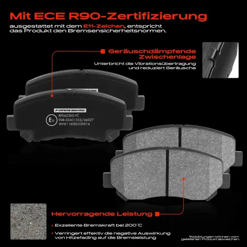 Bremsensatz, Scheibenbremse Vorderachse Frankberg 5481FB0029072 Bild Bremsensatz, Scheibenbremse Vorderachse Frankberg 5481FB0029072