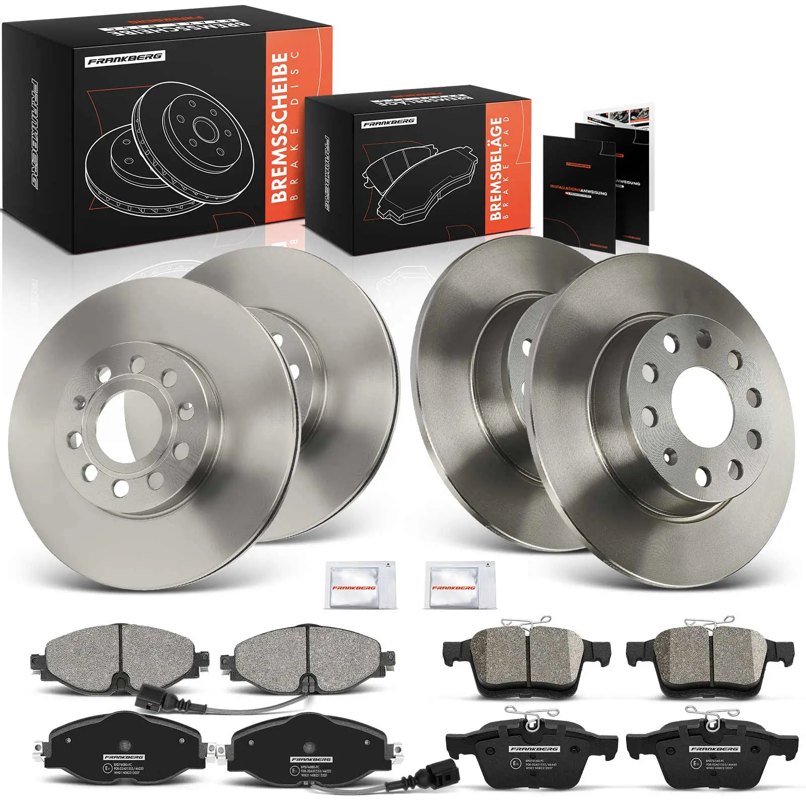 Bremsensatz, Scheibenbremse Vorderachse Hinterachse Frankberg 5481FB0029077