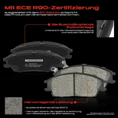 Bremsensatz, Scheibenbremse Vorderachse Frankberg 5481FB0029080 Bild Bremsensatz, Scheibenbremse Vorderachse Frankberg 5481FB0029080