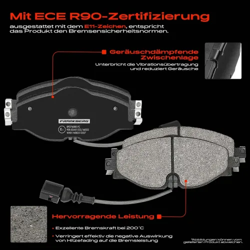 Bremsensatz, Scheibenbremse Vorderachse Frankberg 5481FB0029082 Bild Bremsensatz, Scheibenbremse Vorderachse Frankberg 5481FB0029082