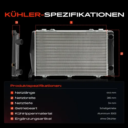 Kühler, Motorkühlung Frankberg 5481FB0029132 Bild Kühler, Motorkühlung Frankberg 5481FB0029132