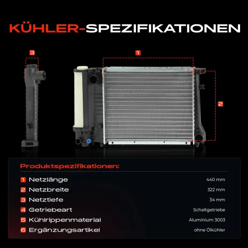 Kühler, Motorkühlung Frankberg 5481FB0029133 Bild Kühler, Motorkühlung Frankberg 5481FB0029133