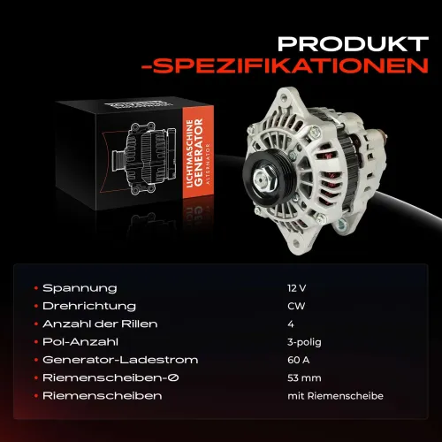 Generator 12 V Frankberg 5481FB0029176 Bild Generator 12 V Frankberg 5481FB0029176