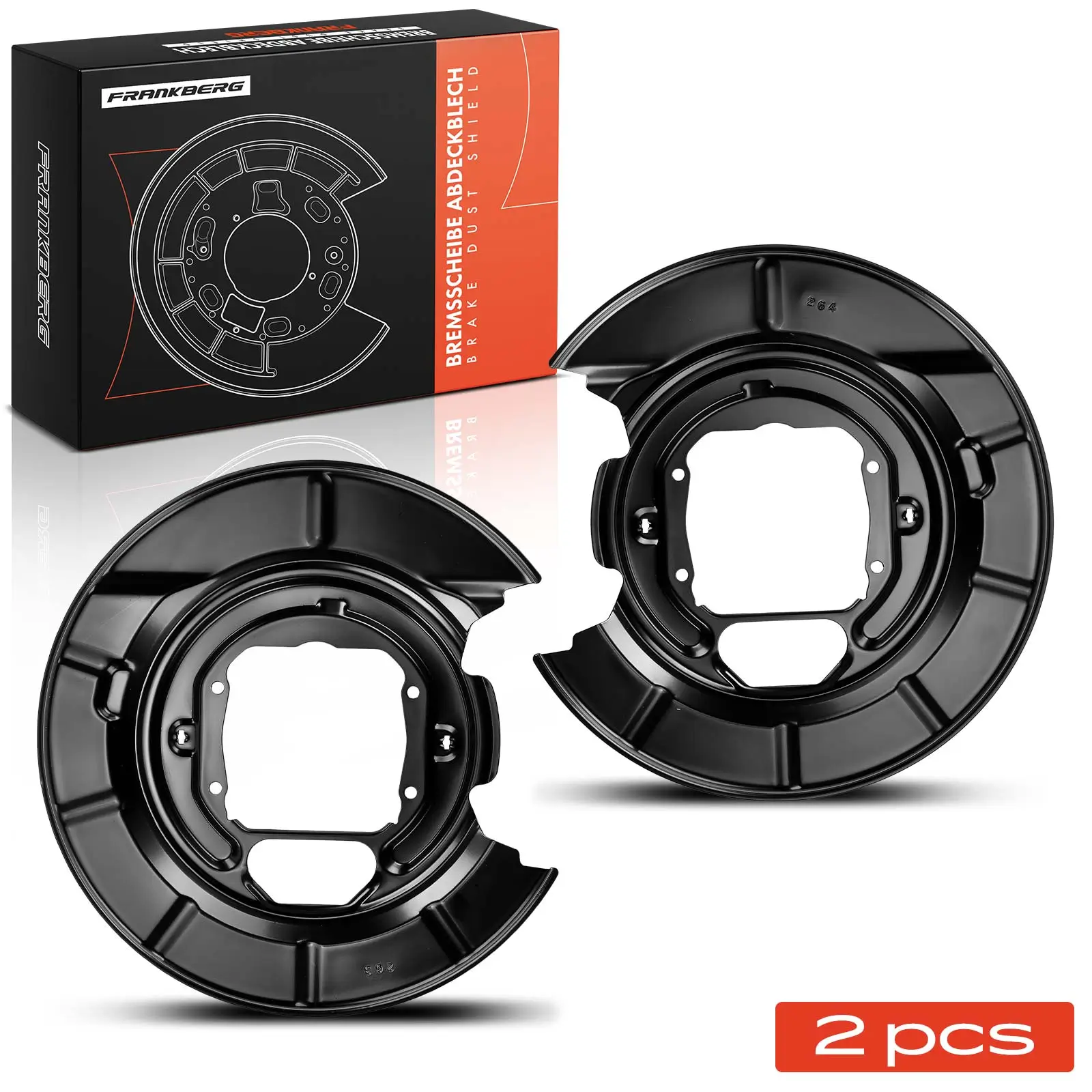 Spritzblech, Bremsscheibe Hinterachse beidseitig Frankberg 5481FB0029187