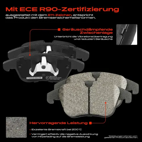 Bremsensatz, Scheibenbremse Vorderachse Frankberg 5481FB0029238 Bild Bremsensatz, Scheibenbremse Vorderachse Frankberg 5481FB0029238