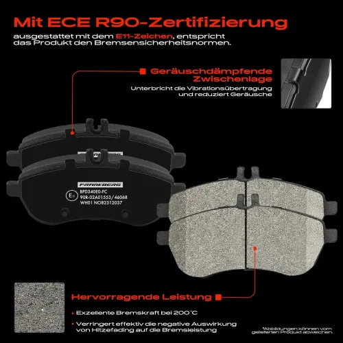 Bremsensatz, Scheibenbremse Vorderachse Frankberg 5481FB0029240 Bild Bremsensatz, Scheibenbremse Vorderachse Frankberg 5481FB0029240