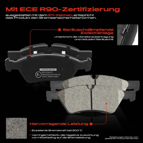 Bremsensatz, Scheibenbremse Vorderachse Frankberg 5481FB0029245 Bild Bremsensatz, Scheibenbremse Vorderachse Frankberg 5481FB0029245