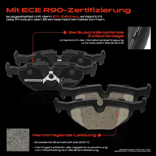 Bremsensatz, Scheibenbremse Hinterachse Frankberg 5481FB0029251 Bild Bremsensatz, Scheibenbremse Hinterachse Frankberg 5481FB0029251