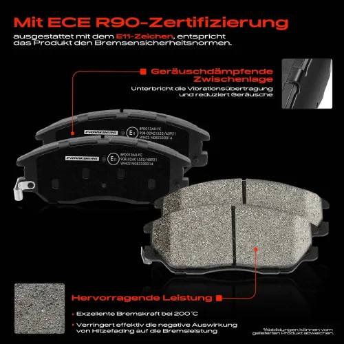 Bremsensatz, Scheibenbremse Vorderachse Frankberg 5481FB0029253 Bild Bremsensatz, Scheibenbremse Vorderachse Frankberg 5481FB0029253