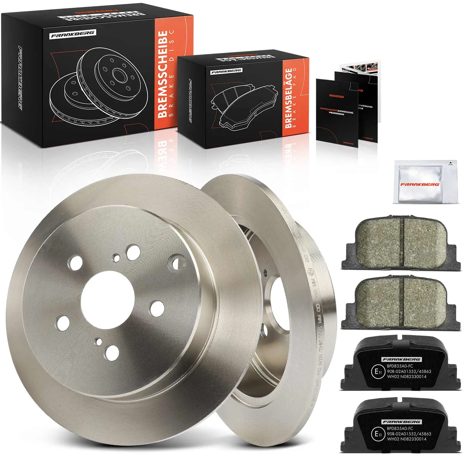 Bremsensatz, Scheibenbremse Hinterachse Frankberg 5481FB0029262