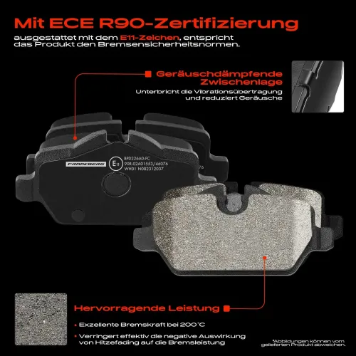 Bremsensatz, Scheibenbremse Hinterachse Frankberg 5481FB0029264 Bild Bremsensatz, Scheibenbremse Hinterachse Frankberg 5481FB0029264