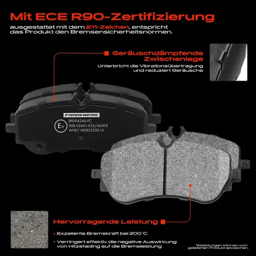 Bremsensatz, Scheibenbremse Hinterachse Frankberg 5481FB0029267 Bild Bremsensatz, Scheibenbremse Hinterachse Frankberg 5481FB0029267