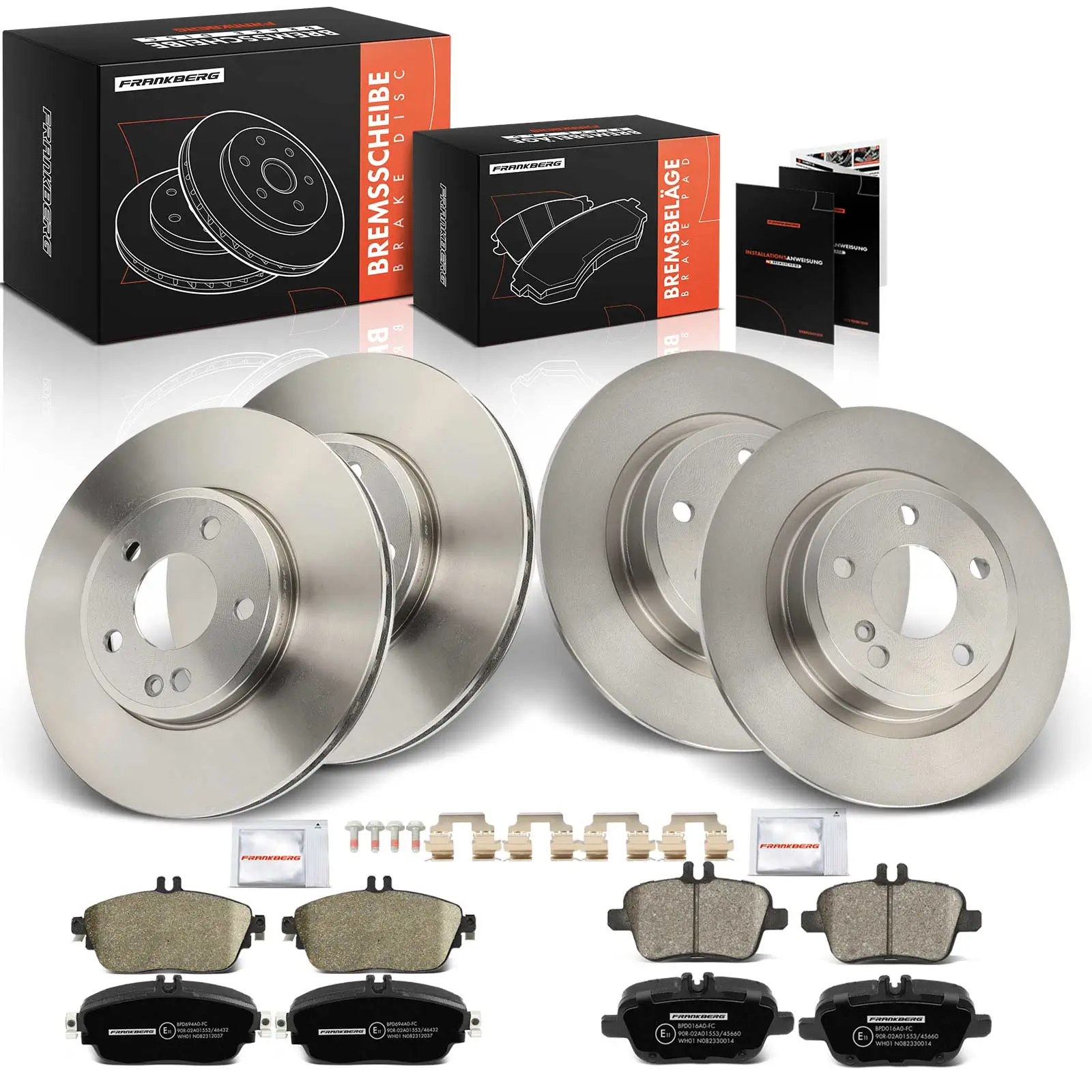 Bremsensatz, Scheibenbremse Vorderachse Hinterachse Frankberg 5481FB0029273